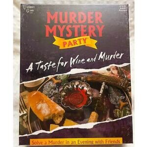 Murder Mystery Party "A Taste for Wine and Murder" Role Play Game- NEW, SEALED